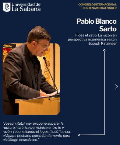 Pablo Blanco Sarto — Fides et ratio. La razón en perspectiva ecuménica según Joseph Ratzinger